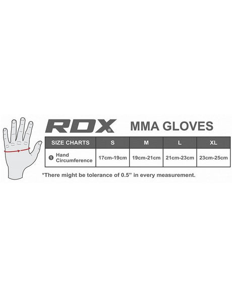 RDX T1 Leather MMA Grappling Gloves - Gymzey.com