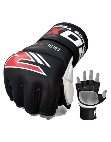 RDX T1 Leather MMA Grappling Gloves - Gymzey.com