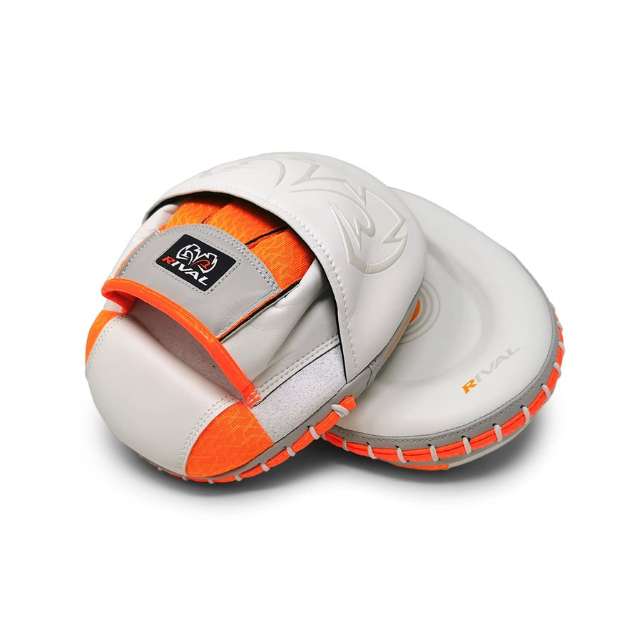 Rival RPM80 Impulse Punch Mitts White/Orange