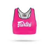 Fairtex SB1 Classic Sports Bra Pink/White