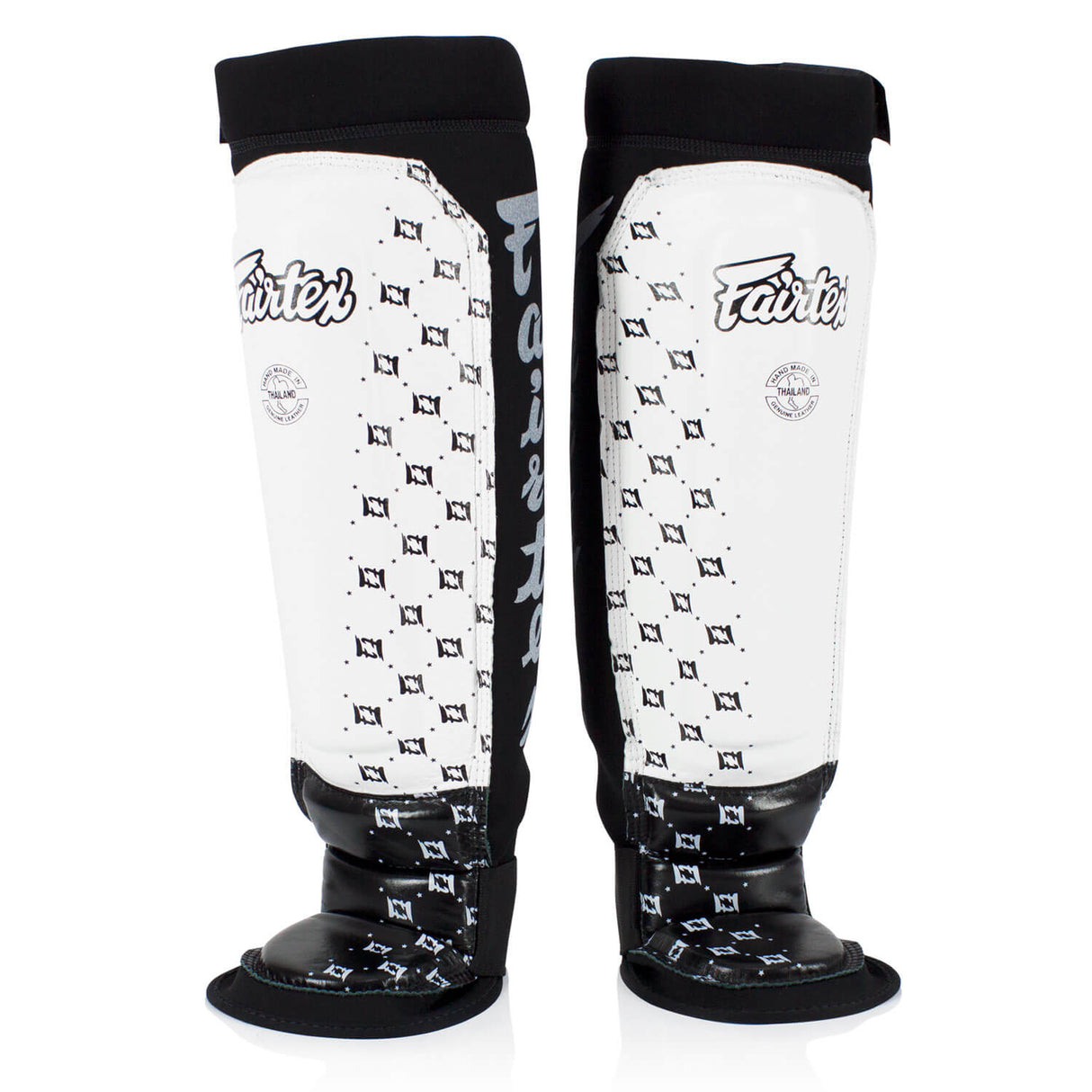 Fairtex SP6 Muay Thai Shin Guards White/Black