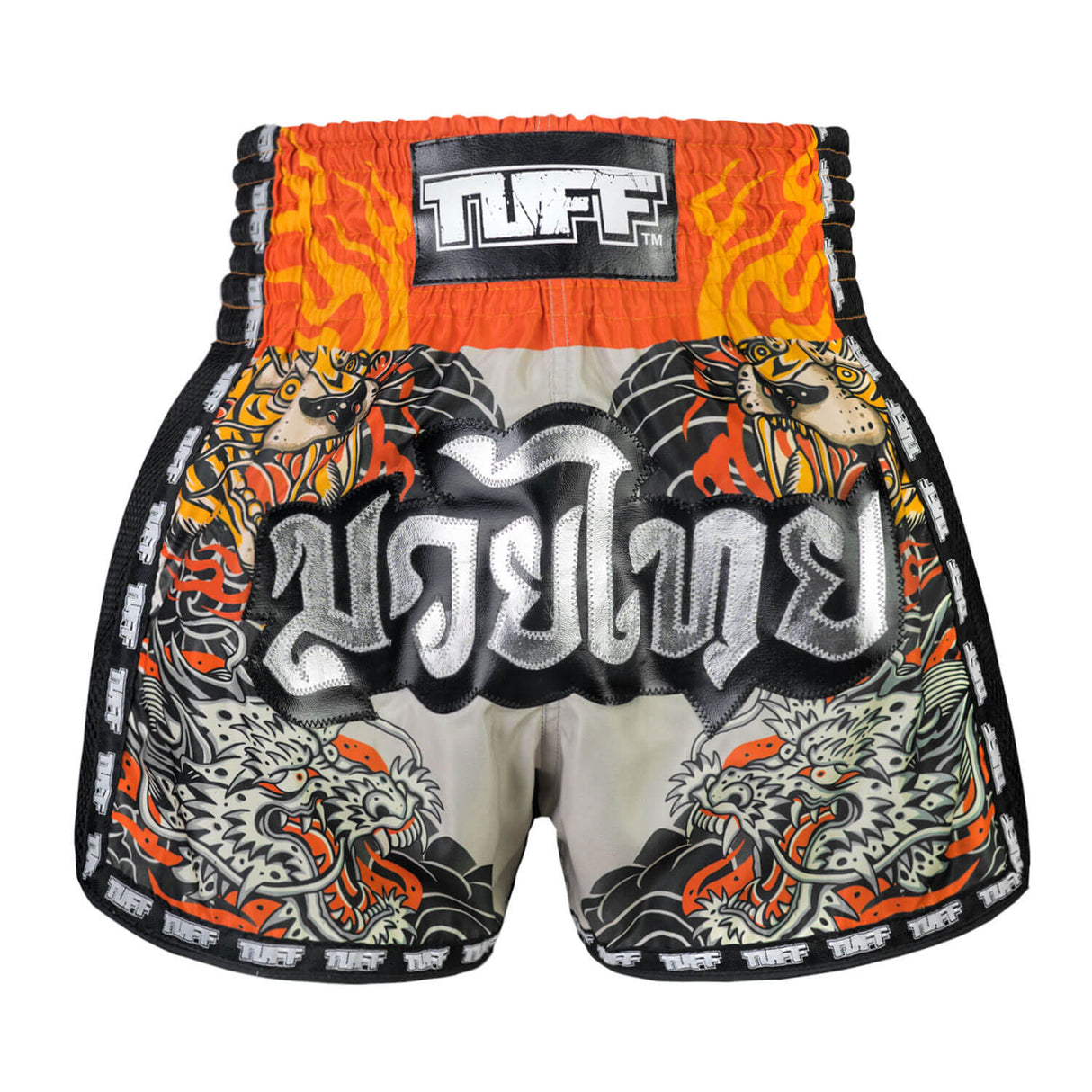 TUFF MSC106 Muay Thai Shorts Retro Japanese Yin-Yang