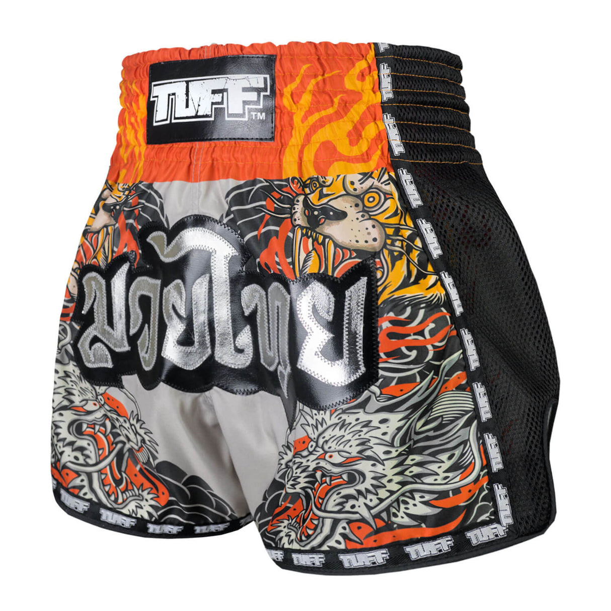 TUFF MSC106 Muay Thai Shorts Retro Japanese Yin-Yang