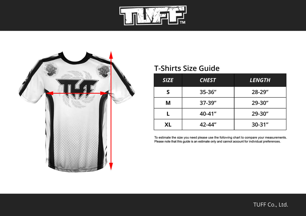 TUFF TT105 Tank Top Black Dragon and Tiger