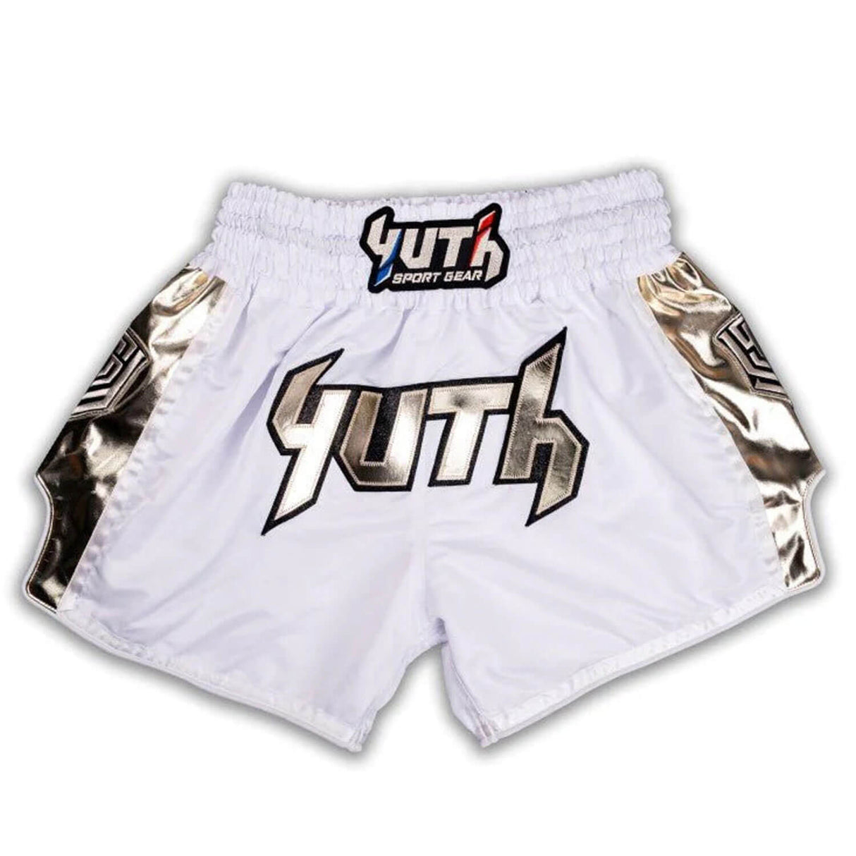 Yuth Hologram Muaythai Shorts White/Gold